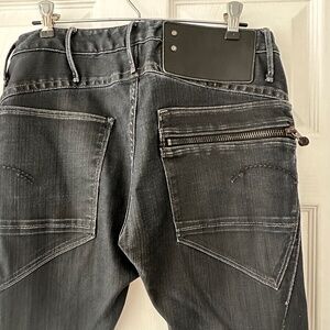 G-Star RAW Breaker Tapered Black Jeans Sz 29/32